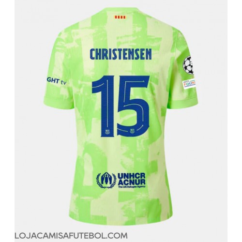 Camisa de Futebol Barcelona Andreas Christensen #15 Equipamento Alternativo 2024-25 Manga Curta